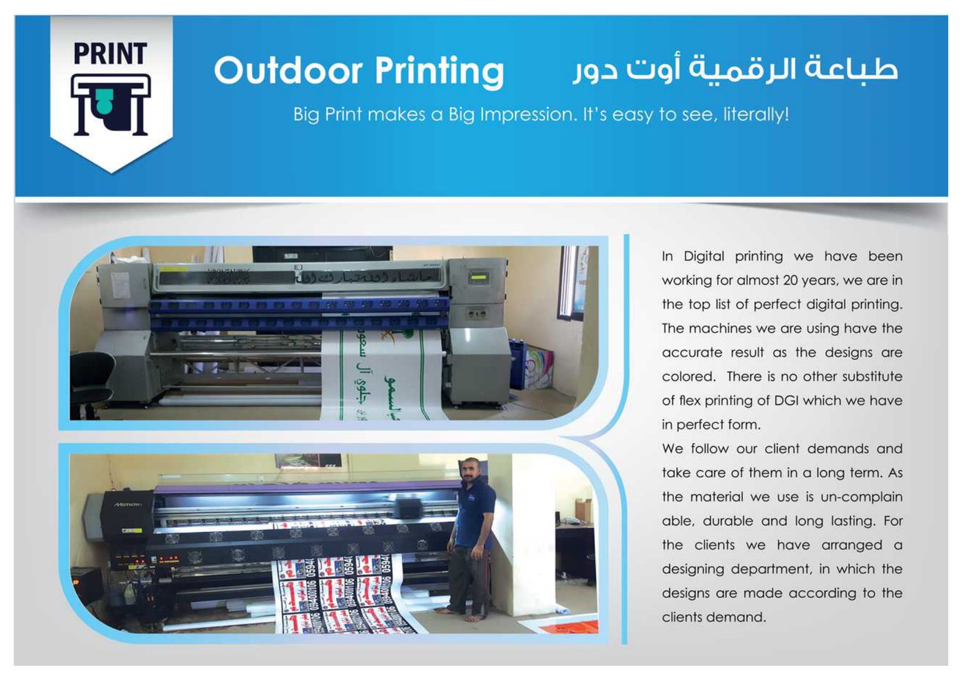 Large Format Outdoor & UV Printing