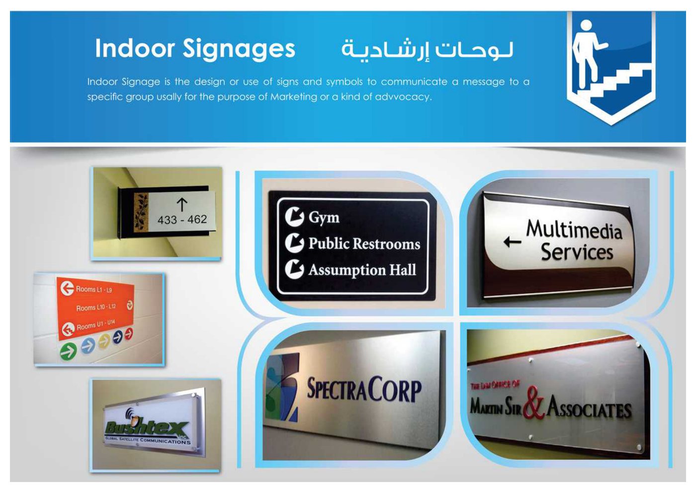 Architectural Directional & Wayfinding Signage - Alyami Advertising
